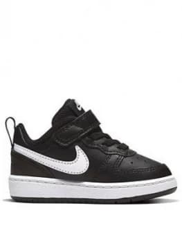 Nike Court Borough Low 2 Infant Trainers - Black/White