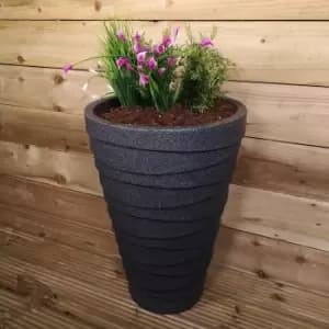Medium Grey Ash Colour Garden Trojan Plant Pot 56cm Tall 38cm Wide