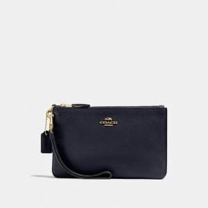 Coach Small Wristlet Purse Blue