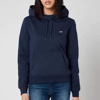 Tommy Jeans Womens Regular Fleece Hoodie - Twilight Navy - L