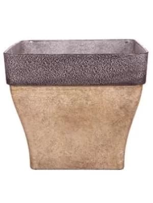 Diablo Square Brown Planter 36Cm