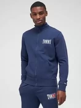 Tommy Jeans Tjm Reg Essential Graphic Tracksuit Jacket, Twilight Navy, Size L, Men