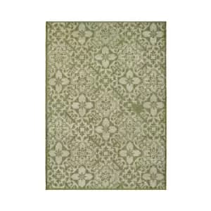 Indoor Outdoor Tile Rug - Green - 133x190cm