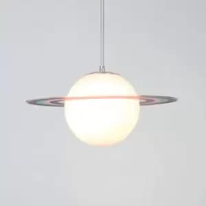 Glow Lito Saturn Matt Multicolour Light Pendant, (Dia)400mm