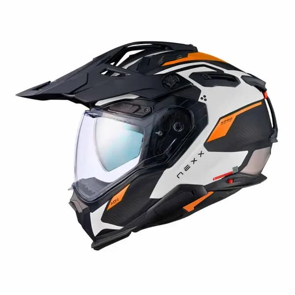 Nexx X.WED3 Keyo White Orange Matt Adventure Helmet Size S