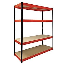 Nautilus Designs Garage Shelving - Boltless Model: 13504 Steel Silver