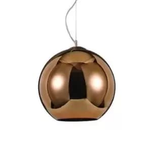 Nemo 1 Light Medium Dome Ceiling Pendant Copper, E27