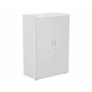 TC Office Lockable Doors for 1200mm High Bookcase, White