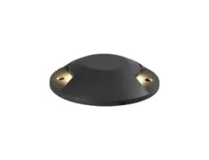 Inground Driveover 2 Light, 2 x 6W LED, 3000K, 236lm, IP67, IK10, Anthracite