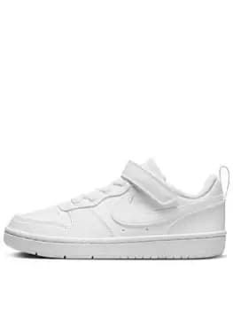 Nike Younger Kids Court Borough Low Recraft Trainers, White, Size 12 Younger