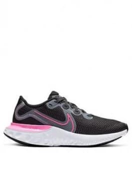 Nike Renew Run Junior Running Trainer, Black/Multi, Size 3