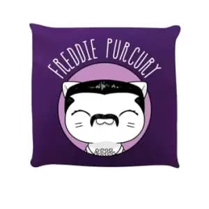 VI Pets Freddie Purcury Filled Cushion (One Size) (Violet/White)