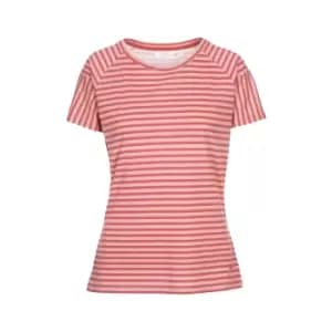 Trespass Womens/Ladies Ani T-Shirt (S) (Rhubarb Red Stripe)