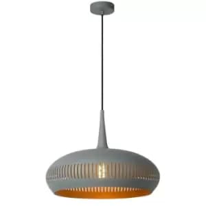 Lucide RAYCO - Pendant Light - Ø45cm - 1xE27 - Grey