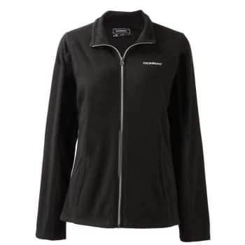 Donnay Full Zip Fleece Jacket Ladies - Black