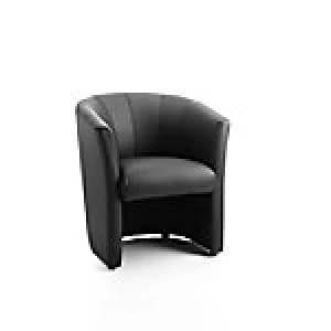Reception Seating Neo Single Tub Black Leather
