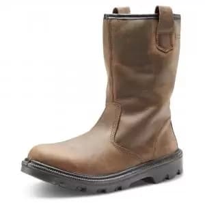Beeswift Sherpa Dual Density Polyurethane Rubber Rigger Boot Brown 08