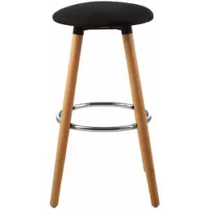 Stockholm Black Round Bar Stool - Premier Housewares