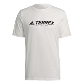 adidas Terrex Primeblue Trail Functional Logo T-Shirt Men - Non Dyed / Black