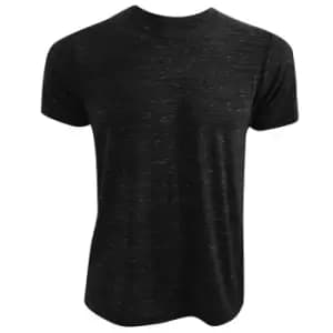 Canvas Unisex Poly-Cotton Short Sleeve T-Shirt (2XL) (Black Marble)