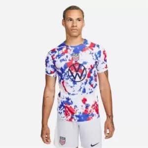 Nike USA Pre Match 2022 2023 Shirt Mens - White