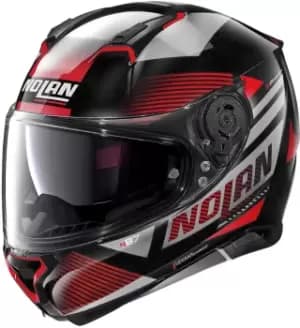 Nolan N87 Jolt N-Com 101 Black Red 2XL