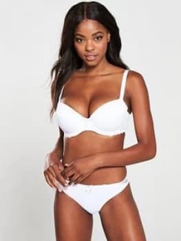 Pour Moi Eden Padded Bra - White, Size 30D, Women