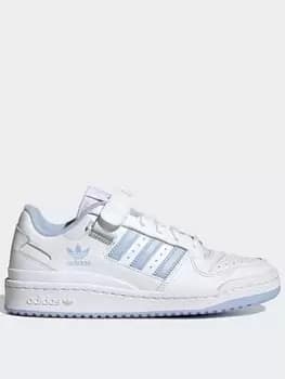 adidas Originals Forum Low - White/Blue, Size 4, Women