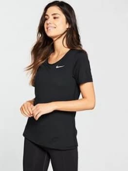 Nike Training Mesh Top Black Size L Women