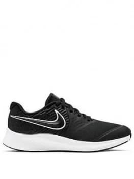 Nike Star Runner 2 Junior Trainers - Black/White, Size 4