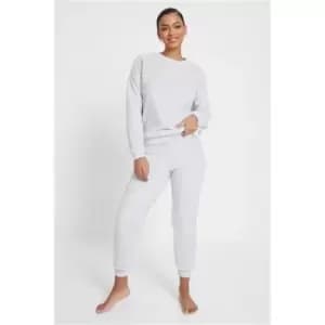 I Saw It First Grey Teddy Fleece Pyjama Set - Grey
