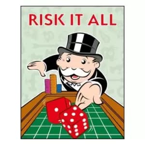 Monopoly Art Print Risk It All Limited Edition 36 x 28 cm