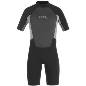 Mens Blacktip Mono Shorty Wetsuit - XXLarge - Black/Grey - UB