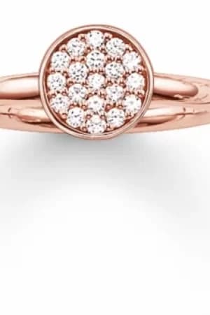 Ladies Thomas Sabo Sterling Silver Size M.5 Ring TR2050-416-14-52