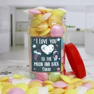 I Love You Flying Saucers Sweet Jar