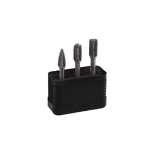 Alpen 3pc Tungsten Carbide Rotary Burr Drill Set Grinding Bit