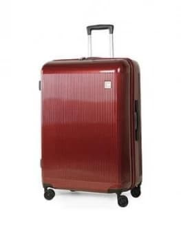 Rock Luggage Windsor Large 8 Wheel Burgundy Suitcase