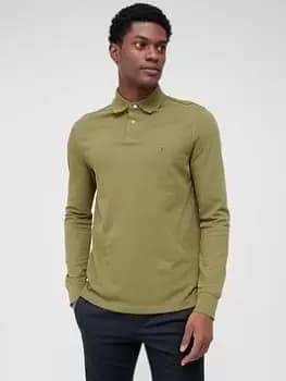 Tommy Hilfiger 1985 Regular Long Sleeve Polo Shirt - Green , Green, Size 2XL, Men