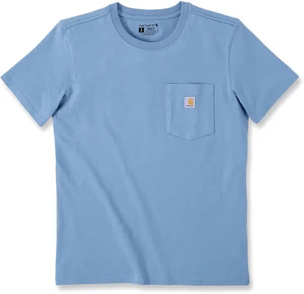 Carhartt Loose Fit Heavyweight K87 Pocket Ladies T-Shirt, blue, Size M for Women