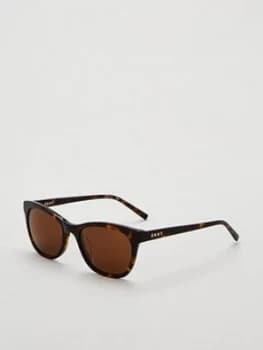 DKNY Round Sunglasses, Tort, Women