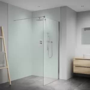 Splashwall Elite Matt Mint Green Fixed Tongue & Groove Shower Wall Panel (H)2420mm (W)1200mm (T)10mm