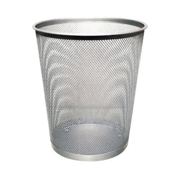 Q-Connect Q-Connect Waste Basket Mesh 18 Litre Silver KF00849 KF00849