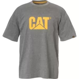 Caterpillar Mens Trademark Logo T-Shirt Dark Grey 2XL