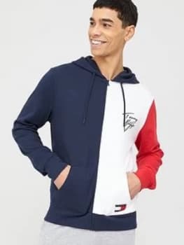 Tommy Hilfiger Colourblock Zip Through Hoodie - Navy/Blazer
