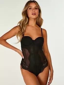 Hunkemoller Cora Cupped Body, Black, Size 34D, Women