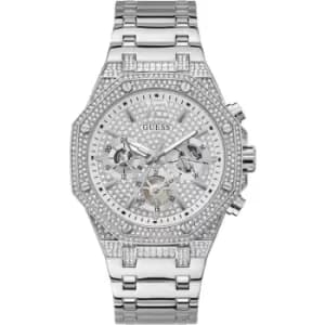 Guess Gents Guess Momentum Silver Watch GW0419G1 - Silver