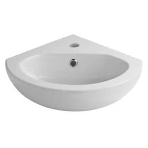 Cooke Lewis Perdita Wall mounted corner cloakroom basin