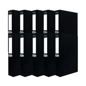Pukka Brights Box File Foolscap Black Box of 10