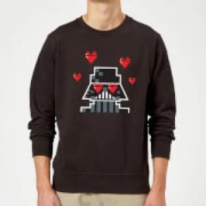 Star Wars Valentine's Vader In Love Sweatshirt - Black