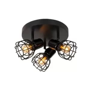 Filox Retro Ceiling Spotlight - Ø25cm - 1xE27 - Black
